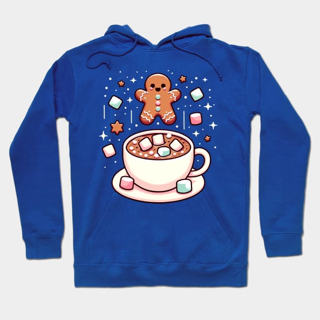 cute gingerbread cookies and hot chocolate Hoodie by Ferdi Everywhere